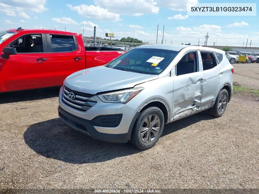 2016 Hyundai Santa Fe Sport 2.4L VIN: 5XYZT3LB1GG323474 Lot: 40526630