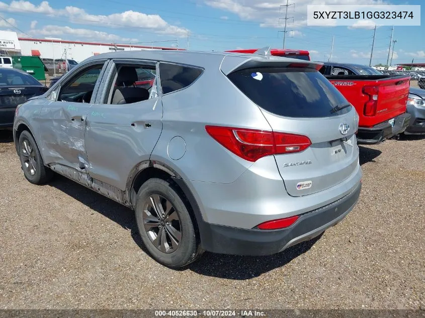 2016 Hyundai Santa Fe Sport 2.4L VIN: 5XYZT3LB1GG323474 Lot: 40526630