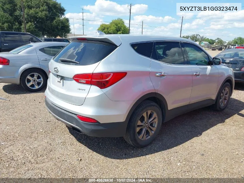 2016 Hyundai Santa Fe Sport 2.4L VIN: 5XYZT3LB1GG323474 Lot: 40526630