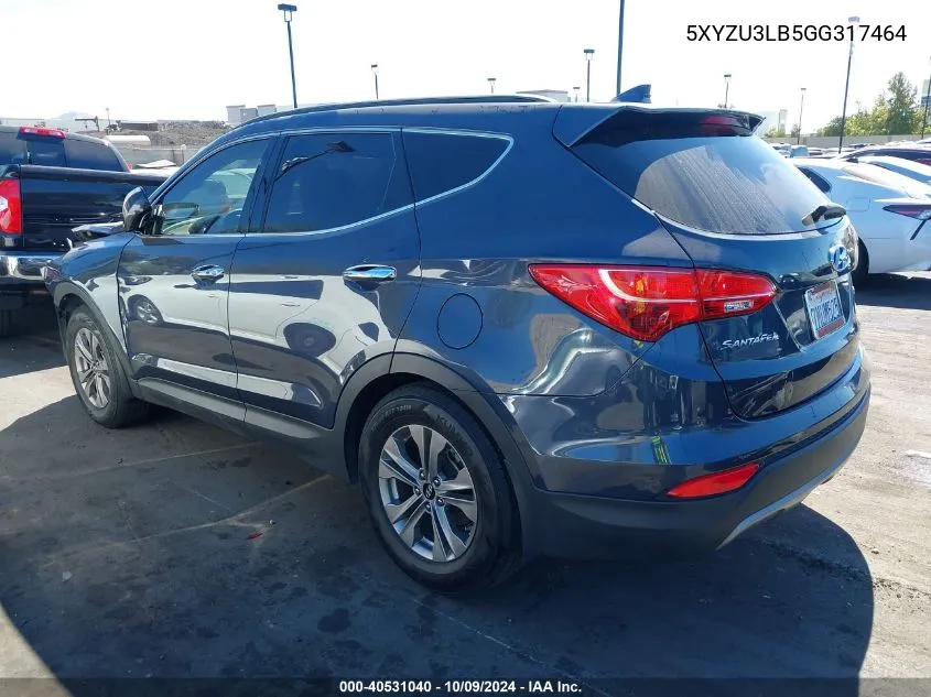 2016 Hyundai Santa Fe Sport 2.4L VIN: 5XYZU3LB5GG317464 Lot: 40531040