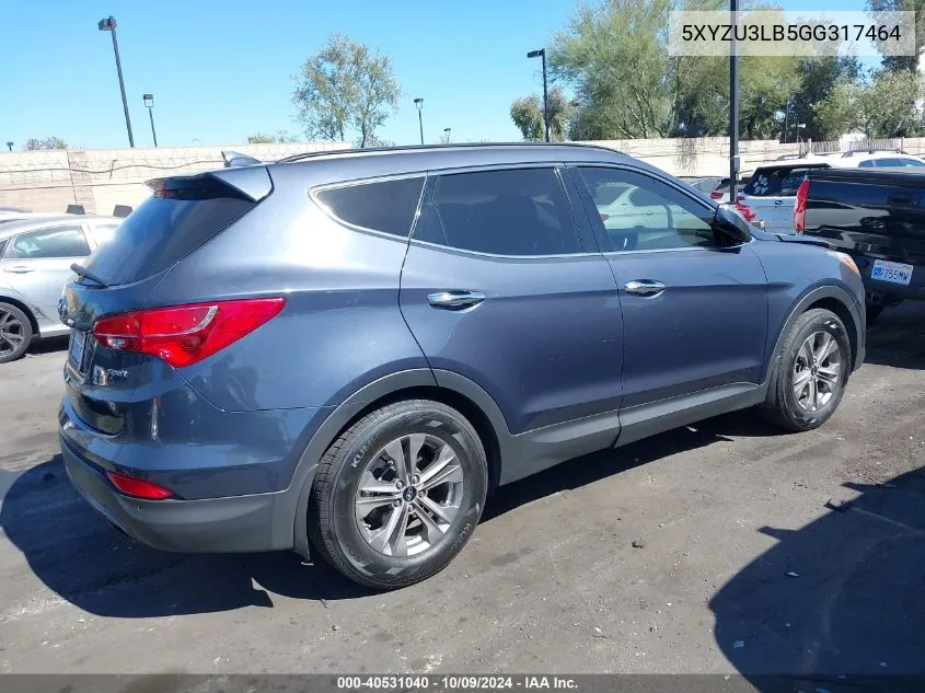 2016 Hyundai Santa Fe Sport 2.4L VIN: 5XYZU3LB5GG317464 Lot: 40531040