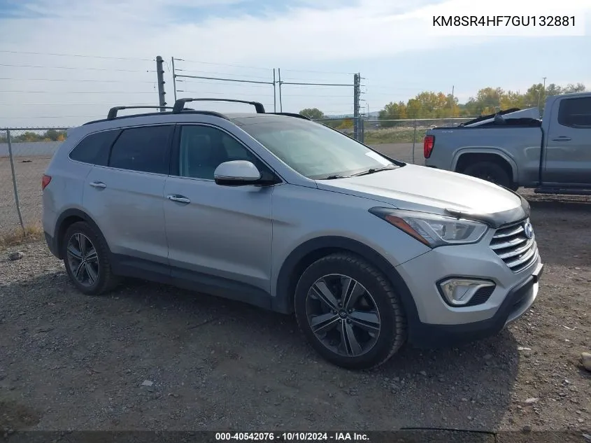 2016 Hyundai Santa Fe Limited VIN: KM8SR4HF7GU132881 Lot: 40542076