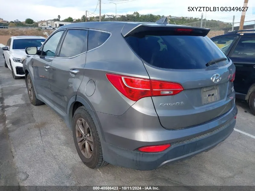 2016 Hyundai Santa Fe Sport 2.4L VIN: 5XYZTDLB1GG349627 Lot: 40586423