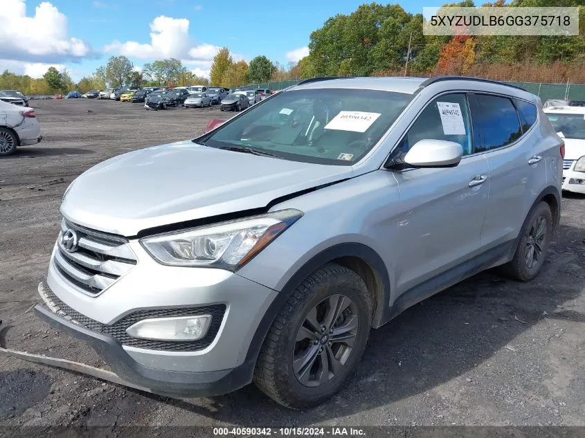 2016 Hyundai Santa Fe Sport 2.4L VIN: 5XYZUDLB6GG375718 Lot: 40590342