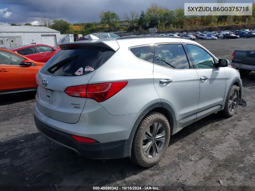 2016 Hyundai Santa Fe Sport 2.4L VIN: 5XYZUDLB6GG375718 Lot: 40590342