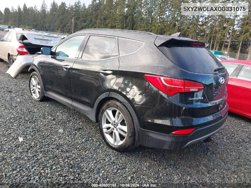 2016 Hyundai Santa Fe Sport 2.0L Turbo VIN: 5XYZWDLAXGG331075 Lot: 40602193