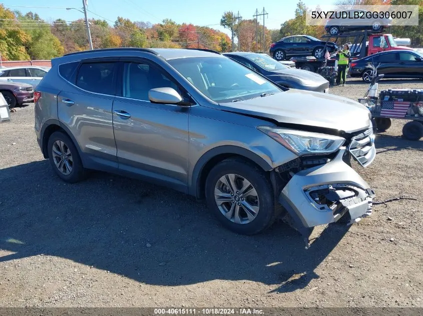 2016 Hyundai Santa Fe Sport 2.4L VIN: 5XYZUDLB2GG306007 Lot: 40615111