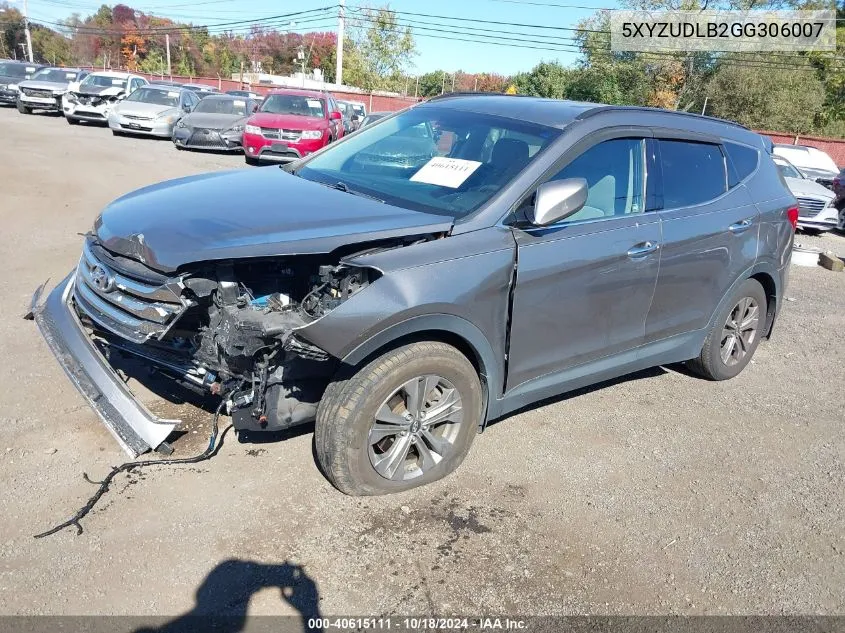 2016 Hyundai Santa Fe Sport 2.4L VIN: 5XYZUDLB2GG306007 Lot: 40615111