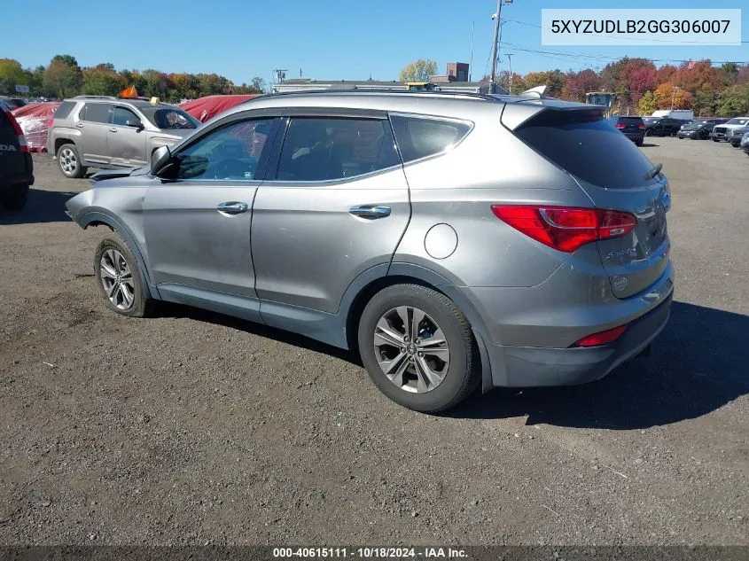 5XYZUDLB2GG306007 2016 Hyundai Santa Fe Sport 2.4L