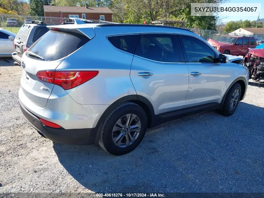 2016 Hyundai Santa Fe Sport VIN: 5XYZU3LB4GG354067 Lot: 40615276