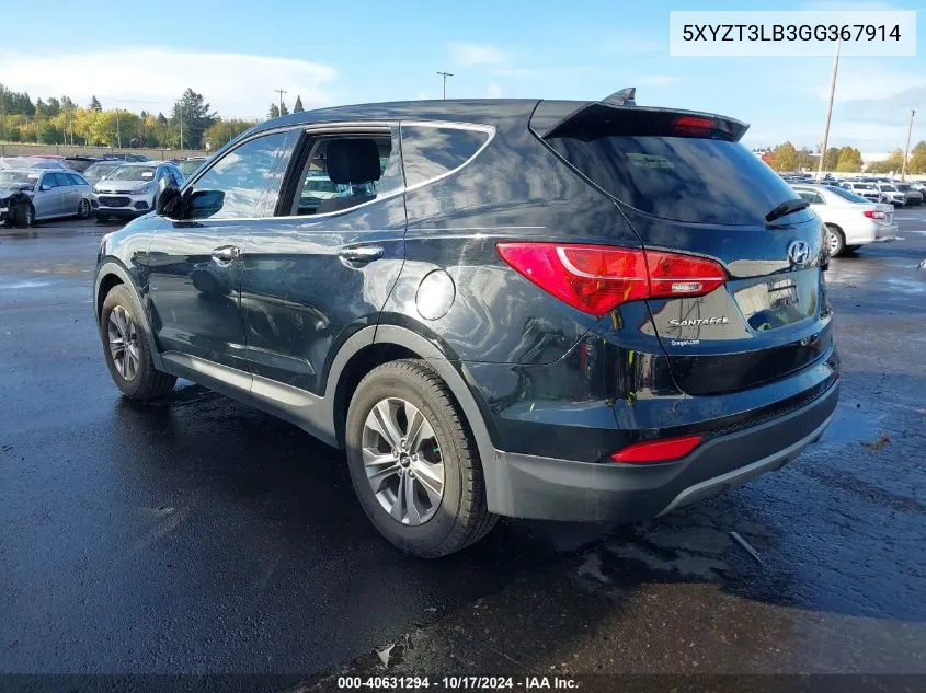 5XYZT3LB3GG367914 2016 Hyundai Santa Fe Sport