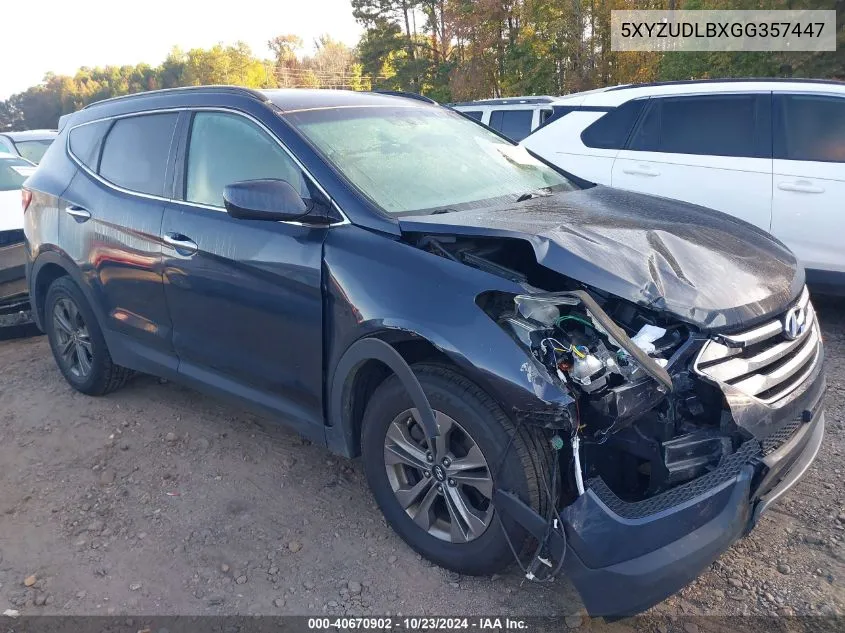 5XYZUDLBXGG357447 2016 Hyundai Santa Fe Sport 2.4L