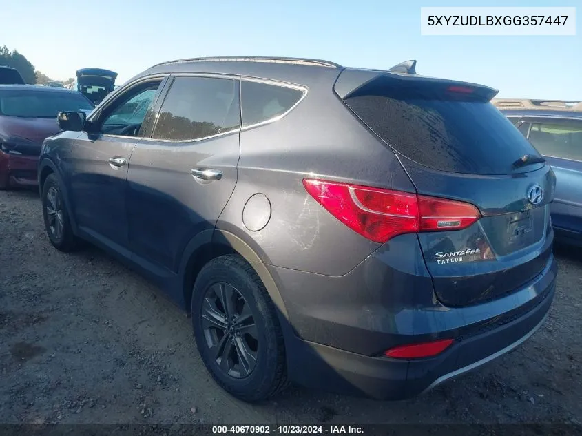 5XYZUDLBXGG357447 2016 Hyundai Santa Fe Sport 2.4L