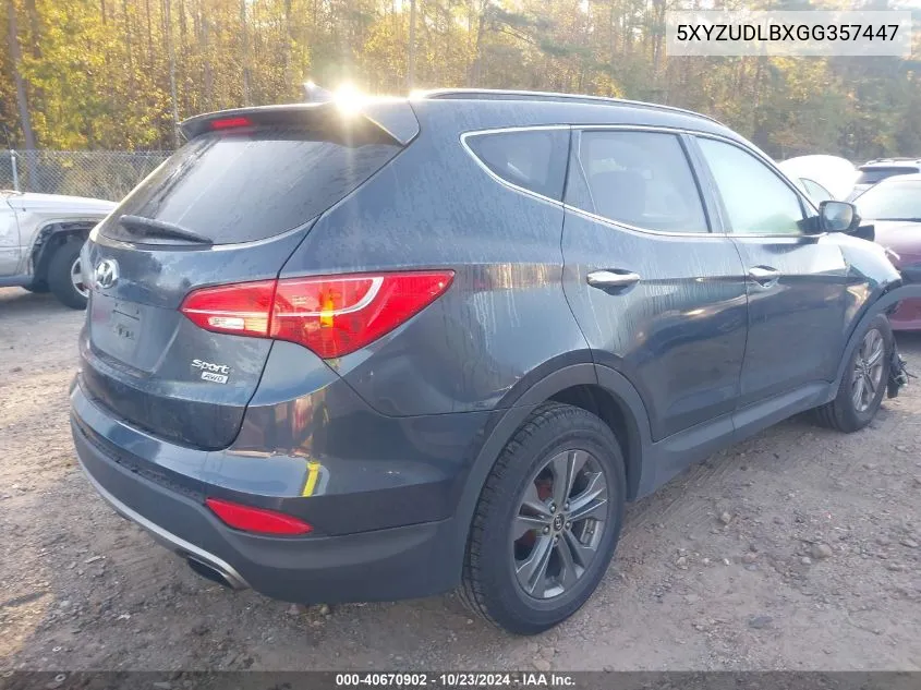 5XYZUDLBXGG357447 2016 Hyundai Santa Fe Sport 2.4L