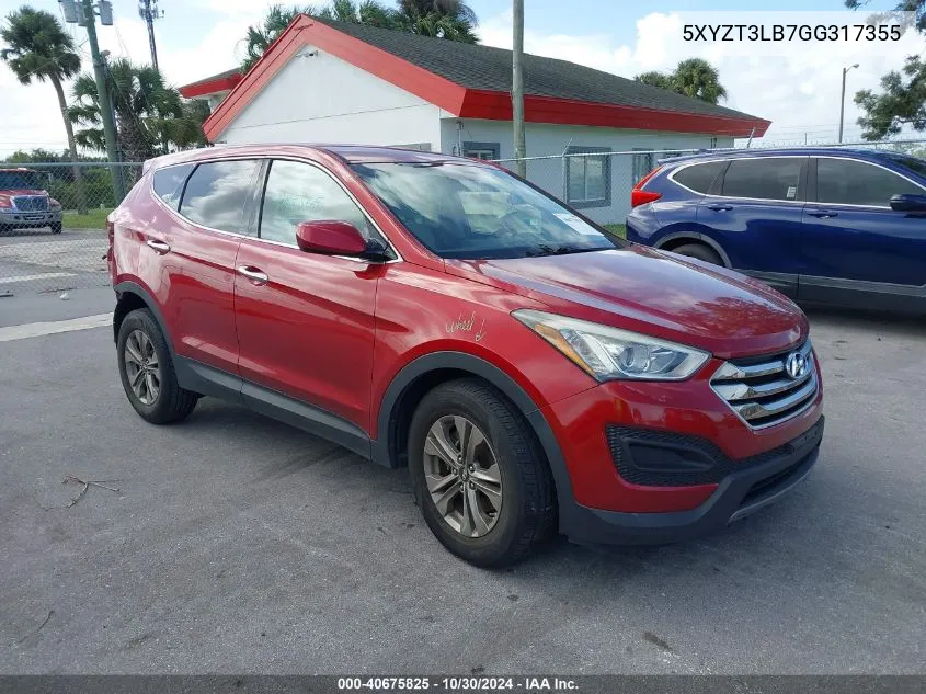 2016 Hyundai Santa Fe Sport 2.4L VIN: 5XYZT3LB7GG317355 Lot: 40675825