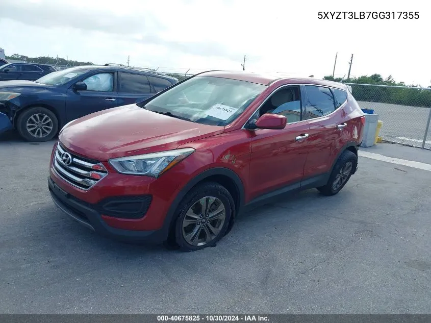 2016 Hyundai Santa Fe Sport 2.4L VIN: 5XYZT3LB7GG317355 Lot: 40675825