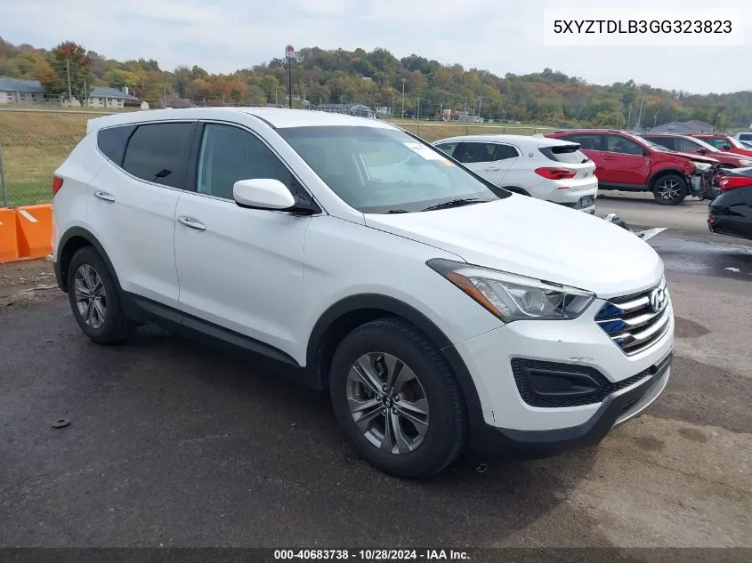 2016 Hyundai Santa Fe Sport 2.4L VIN: 5XYZTDLB3GG323823 Lot: 40683738