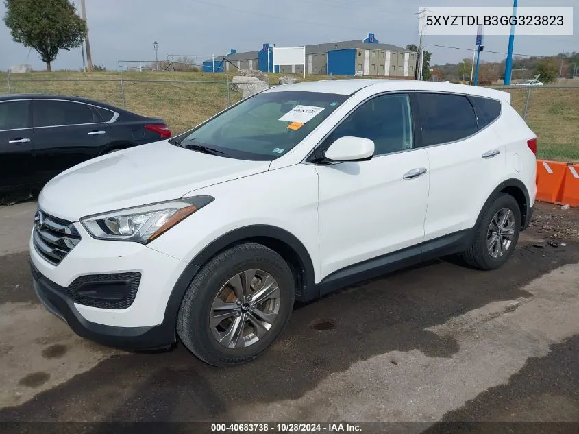 2016 Hyundai Santa Fe Sport 2.4L VIN: 5XYZTDLB3GG323823 Lot: 40683738