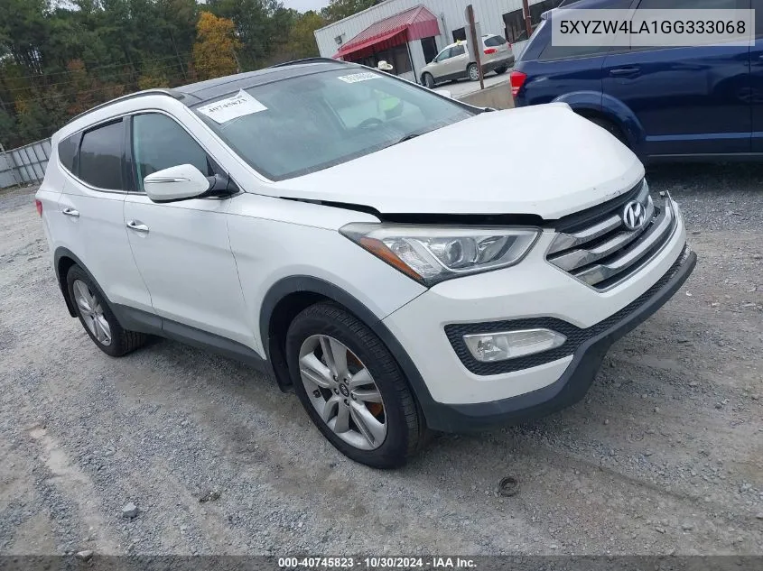 2016 Hyundai Santa Fe Sport 2.0L Turbo VIN: 5XYZW4LA1GG333068 Lot: 40745823