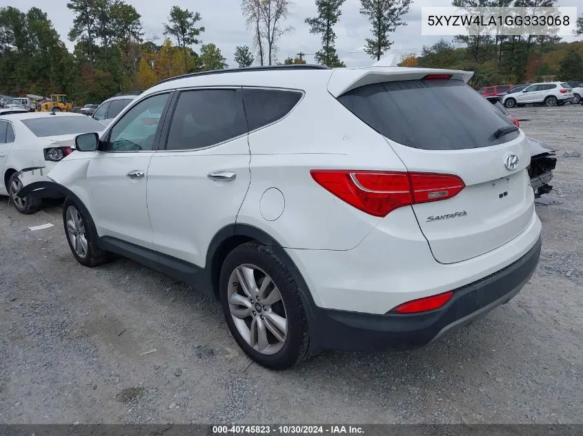 5XYZW4LA1GG333068 2016 Hyundai Santa Fe Sport 2.0L Turbo