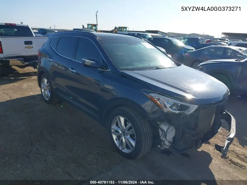 2016 Hyundai Santa Fe Sport 2.0L Turbo VIN: 5XYZW4LA0GG373271 Lot: 40761153