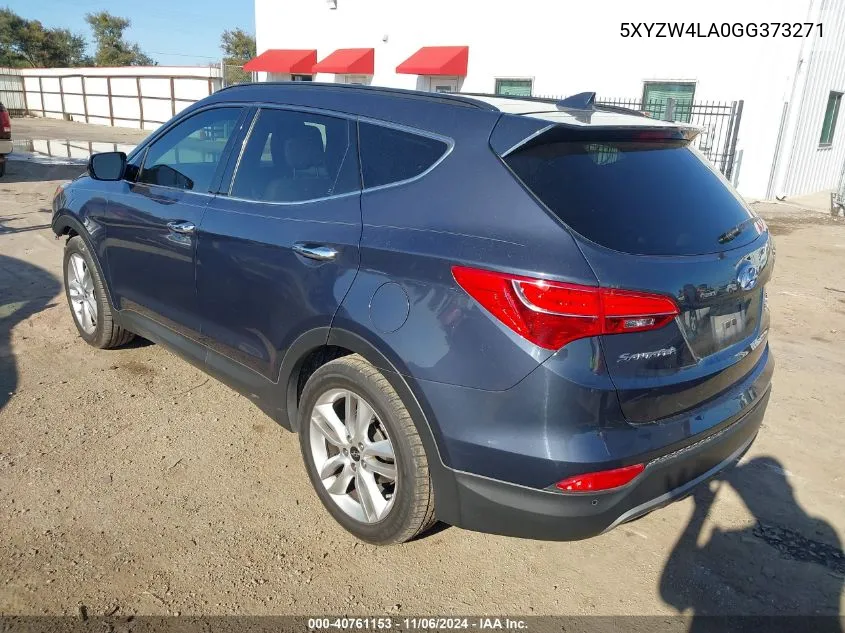 2016 Hyundai Santa Fe Sport 2.0L Turbo VIN: 5XYZW4LA0GG373271 Lot: 40761153