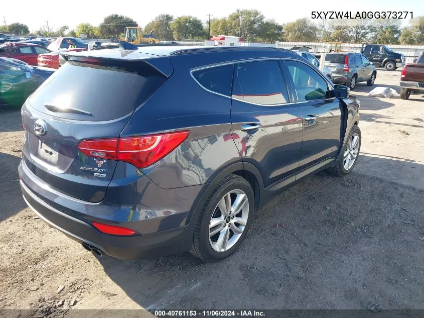 2016 Hyundai Santa Fe Sport 2.0L Turbo VIN: 5XYZW4LA0GG373271 Lot: 40761153