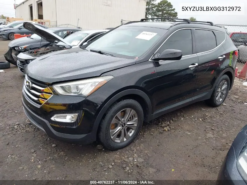 2016 Hyundai Santa Fe Sport 2.4L VIN: 5XYZU3LBXGG312972 Lot: 40762237