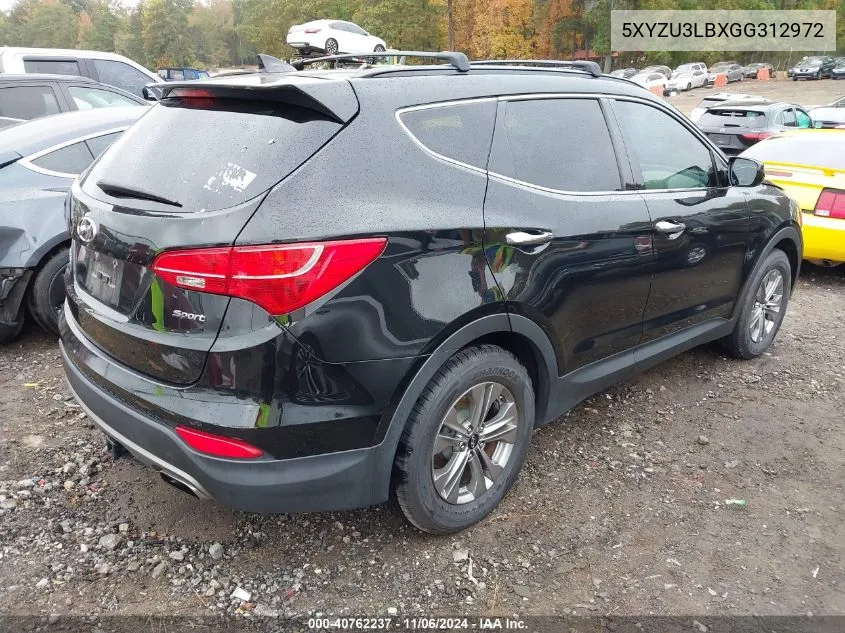 2016 Hyundai Santa Fe Sport 2.4L VIN: 5XYZU3LBXGG312972 Lot: 40762237