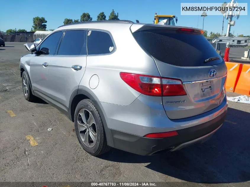 2016 Hyundai Santa Fe Se VIN: KM8SMDHF9GU157294 Lot: 40767783