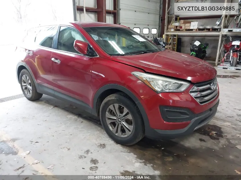 2016 Hyundai Santa Fe Sport 2.4L VIN: 5XYZTDLB1GG349885 Lot: 40789498