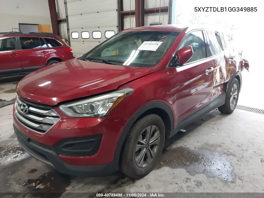 2016 Hyundai Santa Fe Sport 2.4L VIN: 5XYZTDLB1GG349885 Lot: 40789498