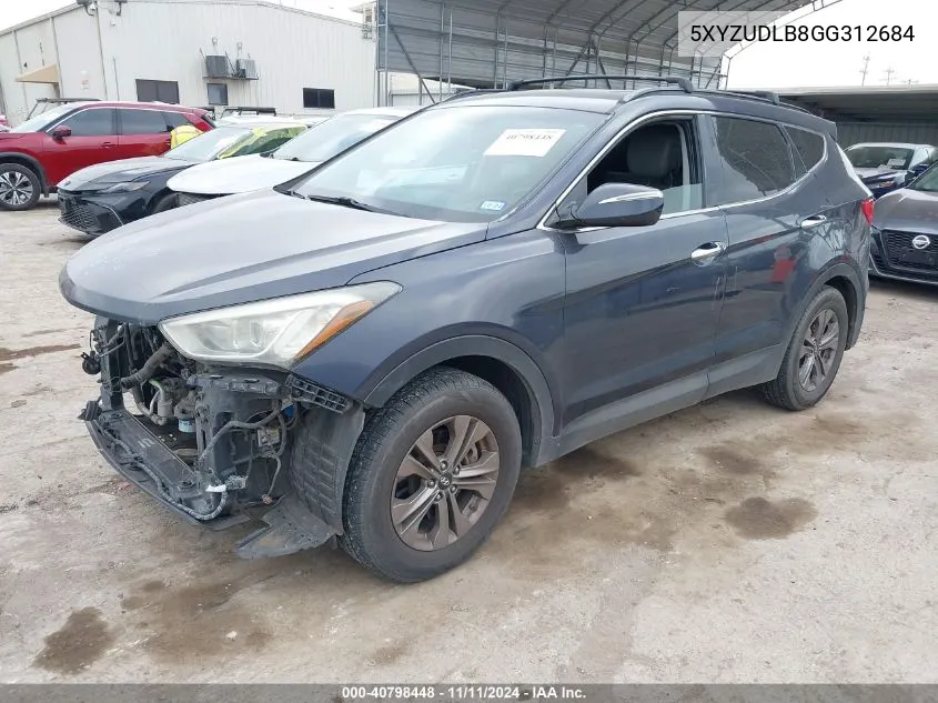 2016 Hyundai Santa Fe Sport 2.4L VIN: 5XYZUDLB8GG312684 Lot: 40798448