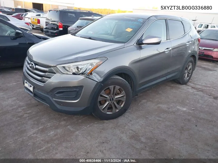 2016 Hyundai Santa Fe Sport 2.4L VIN: 5XYZT3LB0GG336880 Lot: 40838466