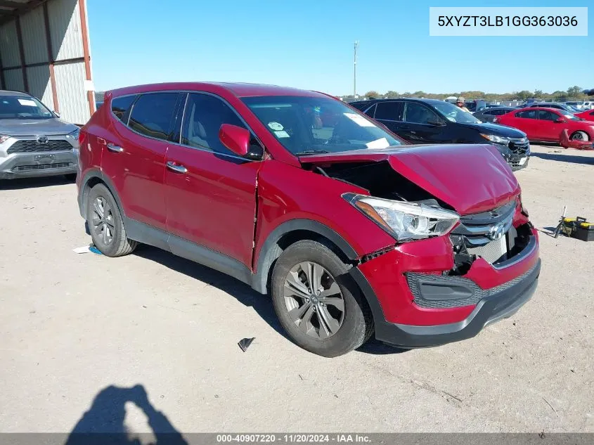 2016 Hyundai Santa Fe Sport 2.4L VIN: 5XYZT3LB1GG363036 Lot: 40907220