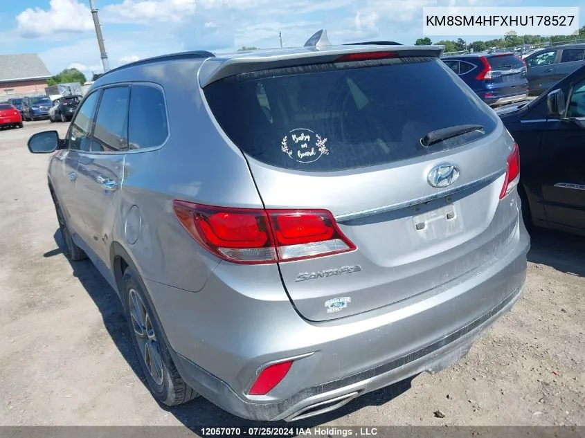 KM8SM4HFXHU178527 2017 Hyundai Santa Fe Se