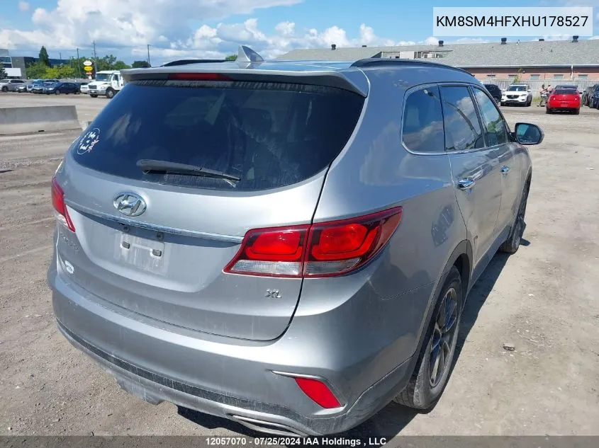 KM8SM4HFXHU178527 2017 Hyundai Santa Fe Se