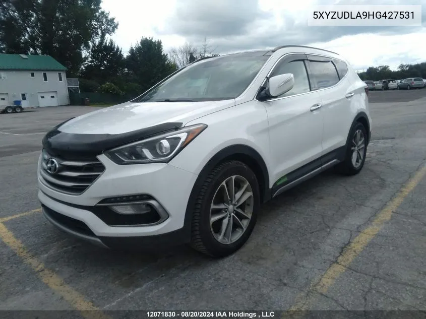 2017 Hyundai Santa Fe Sport VIN: 5XYZUDLA9HG427531 Lot: 12071830