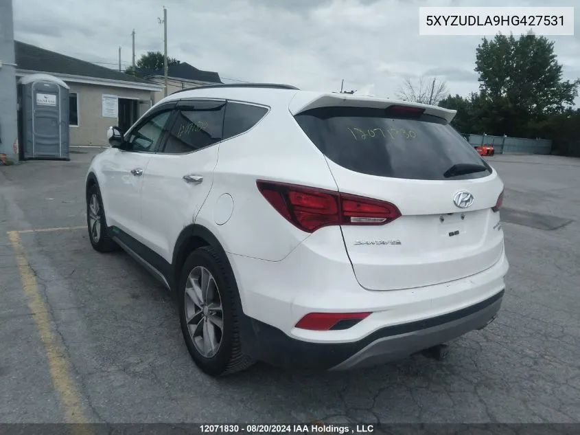 5XYZUDLA9HG427531 2017 Hyundai Santa Fe Sport