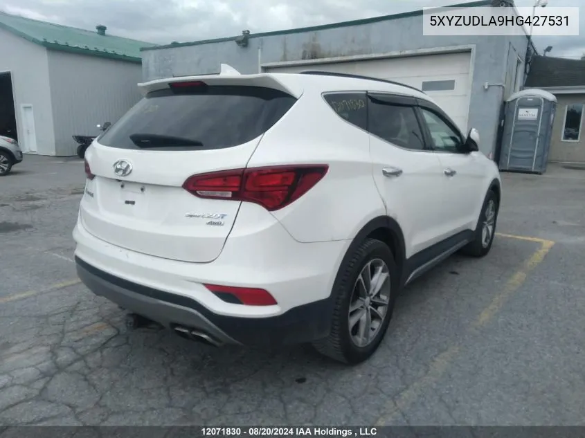 2017 Hyundai Santa Fe Sport VIN: 5XYZUDLA9HG427531 Lot: 12071830