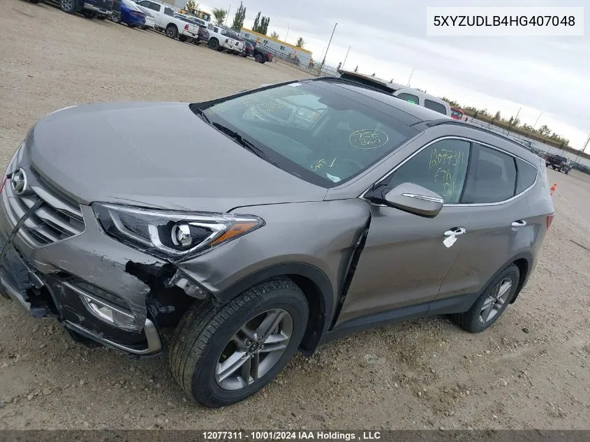 2017 Hyundai Santa Fe Sport VIN: 5XYZUDLB4HG407048 Lot: 12077311