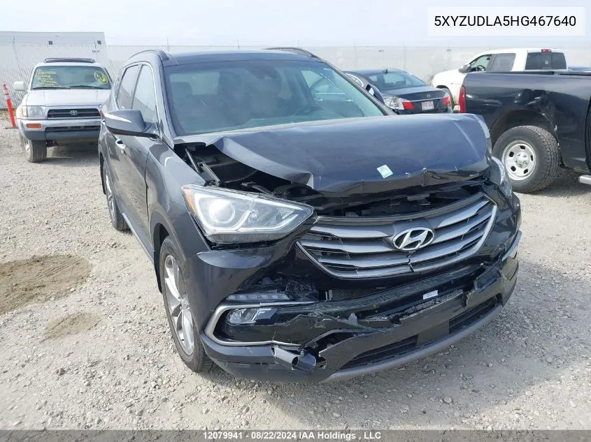 2017 Hyundai Santa Fe Sport VIN: 5XYZUDLA5HG467640 Lot: 12079941