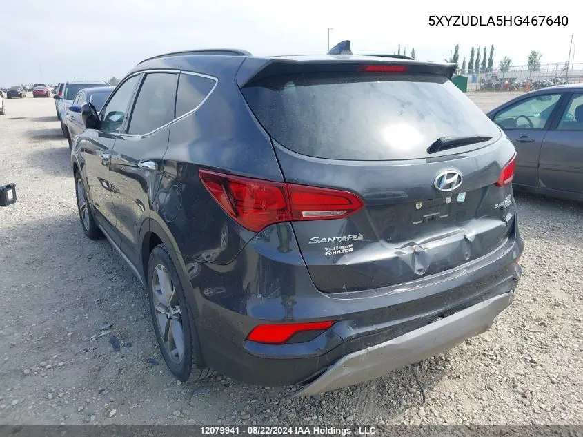 5XYZUDLA5HG467640 2017 Hyundai Santa Fe Sport