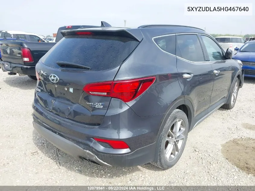 5XYZUDLA5HG467640 2017 Hyundai Santa Fe Sport