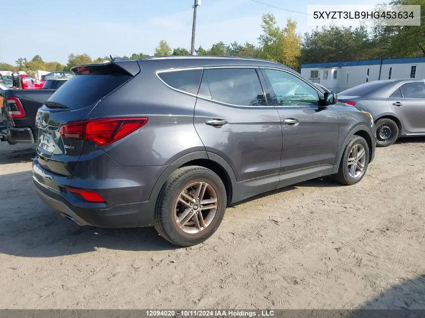 5XYZT3LB9HG453634 2017 Hyundai Santa Fe Sport