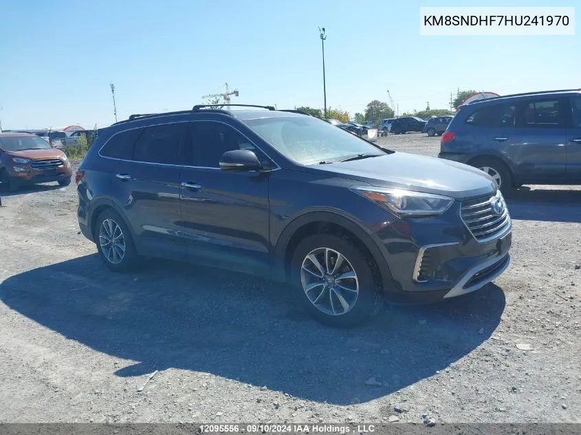 2017 Hyundai Santa Fe Se/Limited VIN: KM8SNDHF7HU241970 Lot: 12095556