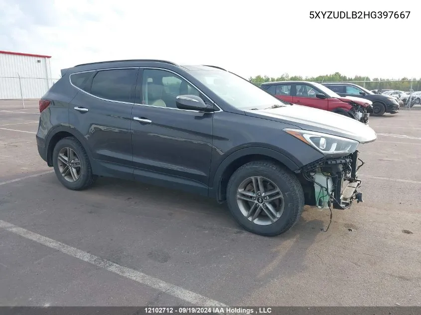 2017 Hyundai Santa Fe Sport 2.4 Se VIN: 5XYZUDLB2HG397667 Lot: 12102712