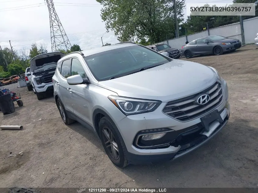 2017 Hyundai Santa Fe Sport 2.4 Base VIN: 5XYZT3LB2HG396757 Lot: 12111298