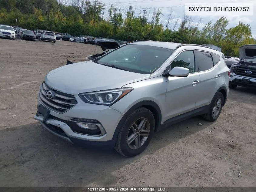 5XYZT3LB2HG396757 2017 Hyundai Santa Fe Sport 2.4 Base