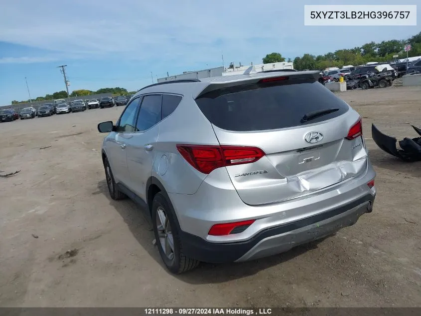 2017 Hyundai Santa Fe Sport 2.4 Base VIN: 5XYZT3LB2HG396757 Lot: 12111298